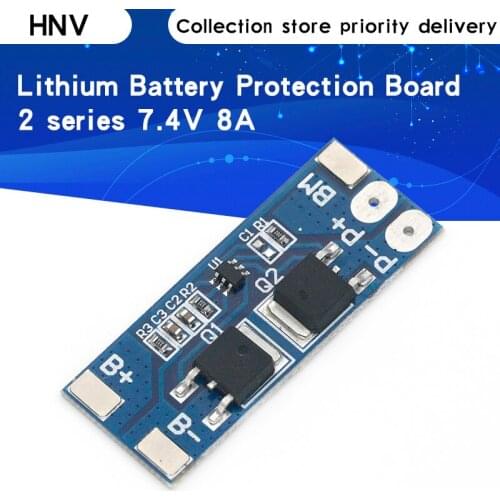 2 series 7.4V lithium battery protection board 8A working current 15A current limit/Overcharge discharge protectiondescription T