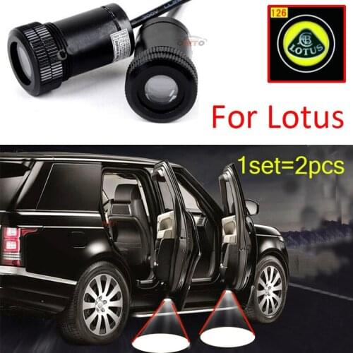 Car Door Projector Laser for Lotus Logo Welcome Light Ghost Shadow LED Spotlight Door Openning Warning Decoration Lamp