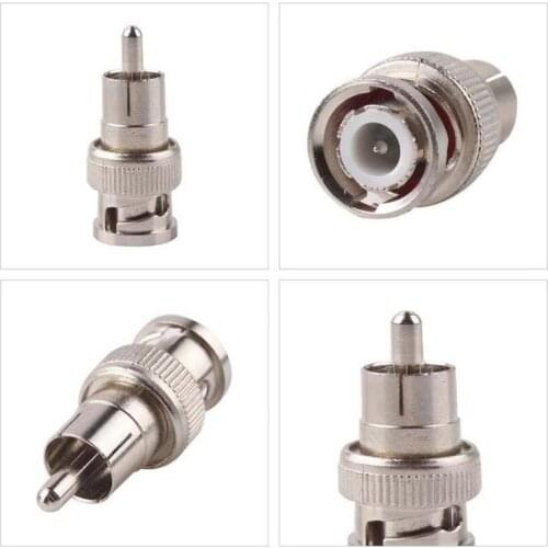 BNC male to RCA male connector Adapter BNC-RCA Male to Male plug for CCTV Accessory