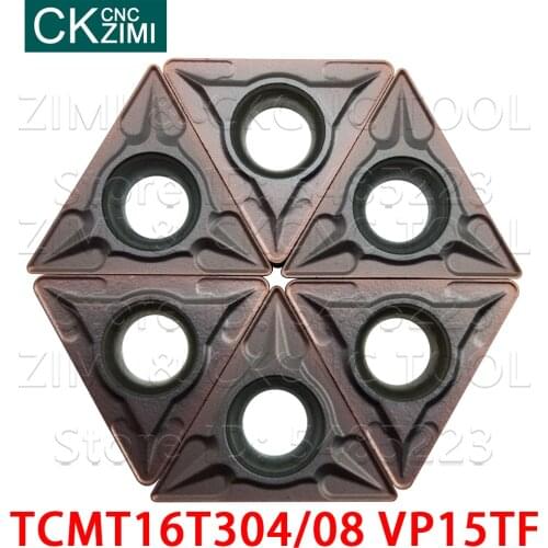 TCMT16T304 VP15TF TCMT16T308 VP15TF Carbide Inserts Turning Tools Boring CNC lathe metal cutter tools TCMT for stainless steel