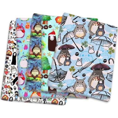 50*145cm Cartoon Printed Polyester Cotton Fabric for Tissue Sewing Quilting Fabrics Needlework Material DIY Handmade,c19746