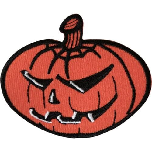 Pumpkin Iron On Patch Embroidered Badge Sew Embroidery Applique Halloween IVY-LOVING Crafts