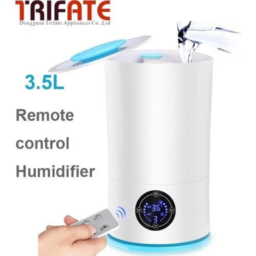 003 Humidifier LED Display Remote Control Ultrasonic Cool with Digital Humidity Mist Control Timing Water Shortage