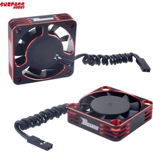 SURPASS Rocket Cooling fan 40mm Alloy Fan Rotates16000 rpm 8.5V for 1/10 1/8 RC Car 540 550 Brushless Motor ESC Fast Cooling