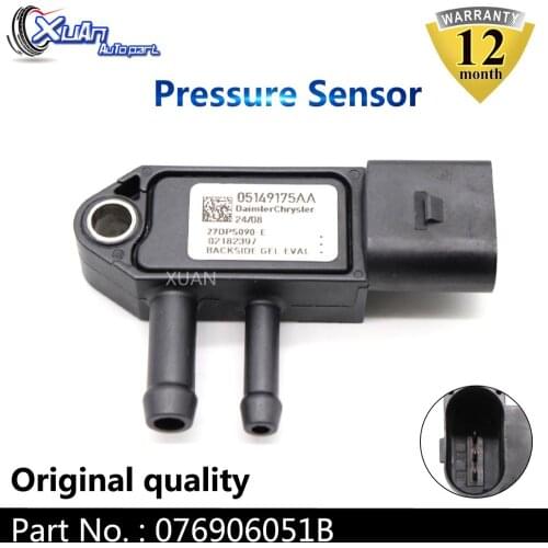 XUAN 076906051B EGR DPF Exhaust Differential Pressure Sensor MAP Sensor For Seat Alhambra Altea Exeo Ibiza Leon Skoda Fabia