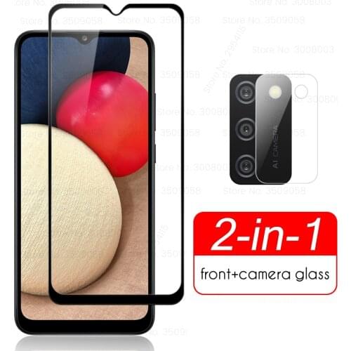 Samung a 02s glass camera protector for samsung galaxy a02s a 02s 02 s a02 s sm-a025f/ds 6.5'' phone protective glass film cover