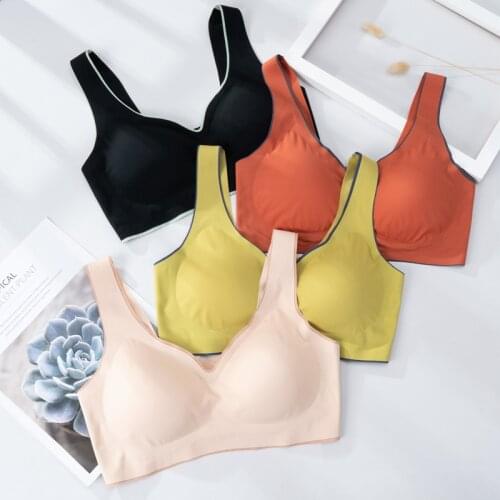 4 Colors Bras for Women 5D Wireless Contour Bra Breathable Underwear Seamless Bra for Sports Yoga Running Womens Underwear