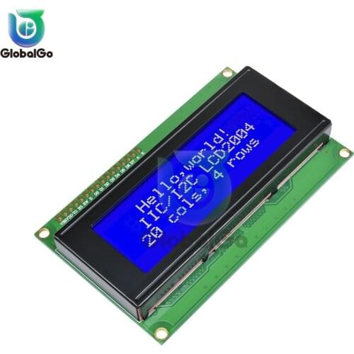 LCD2004 2004 20x4 2004A Blue/Green LCD Screen Display HD44780 Character IIC/I2C SPI Interface Adapter Module for arduino 3.3V 5V
