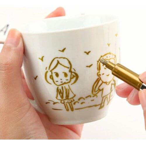 10 Colors Sealing Wax Stamp Mark Pen Decoration Wax Seal Metal Gold Color Pen Metallic Wax Stamp Marker Vintage Waxing Color Pen