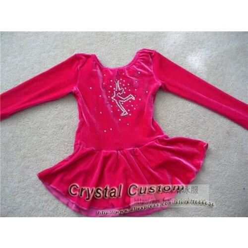 2016 Hot Selling Ice Figure Skating Dresses Custom With Spandex Graceful New Brand Ice Skating Dress Competition DR2618