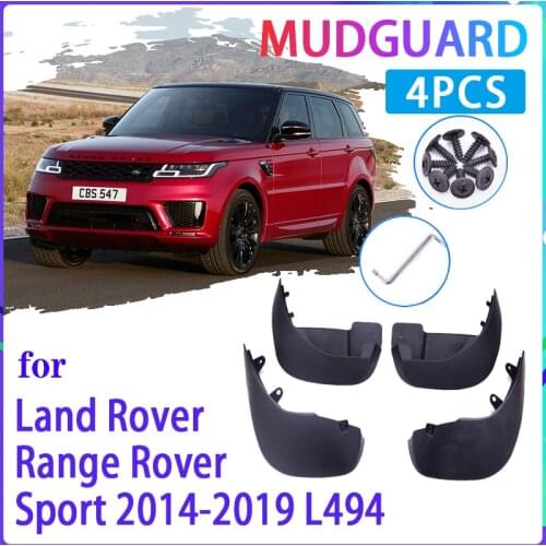 4 PCS Car Mud Flaps for Land Rover Range Rover Sport 2014~2019 L494 Mudguard Splash Guards Fender Mudflaps Auto Accessories