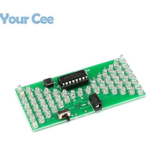 5 pcs Hourglass DIY Electronics Design Timekeeping Funny Electronic Production Kit with LED
