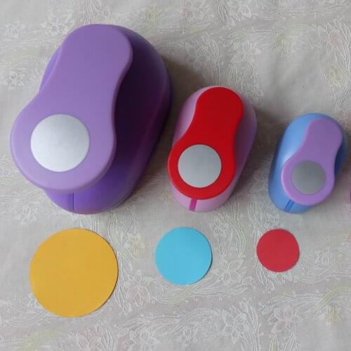 5cm 3.8cm Round shape craft punch set children manual DIY hole punches cortador de papel de scrapbook School Circle punch