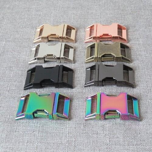 50Pcs 25mm Straps Metal Belt Clip Release Buckle For Pet Dog Collar Necklace Bracelet Sewing Accessory Paracord Snap Spring Hook