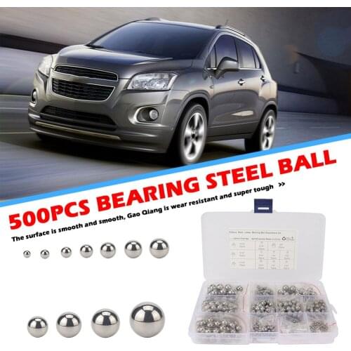 500pcs G25 High Precision Steel Balls Bearings Kit Replacement for Ships Yachts Precision Chrome Steel Bearing Ball