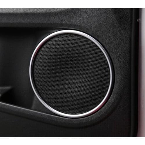 ACCESSORIES CHROME DOOR STEREO SPEAKER COLLAR COVER TRIM RING SURROUND FOR HONDA VEZEL HR-V 2014 2015 2016 2017 2018 2019