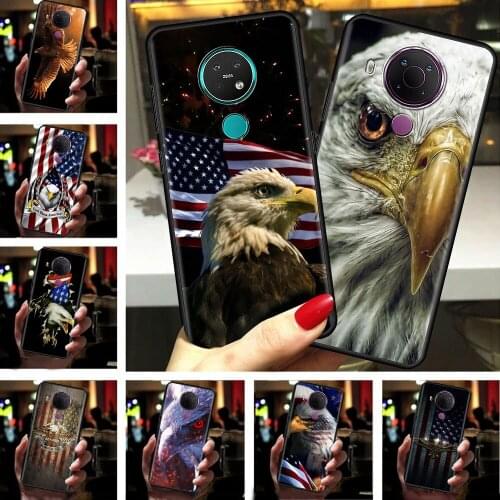 America Usa Eagle Flag Bumper Cover for Nokia 5.4 7.2 3.4 5.3 2.3 3.2 8.3 5G 2.4 2.2 4.2 1.3 1.4 C20 G20 X20 Cell Phone Case