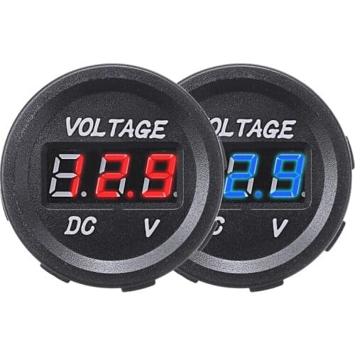 Battery Voltmeter DC LED Digital Display Car Motorcycle Voltmeter Tester Mini DC Voltage Gauge Electrical Meter