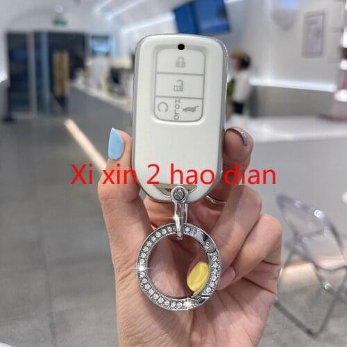 For Honda Accord Civic FIT Crider CRV Vezel XRV Breeze Avancier Key Case Protective Shell Decoration car accessories for girls