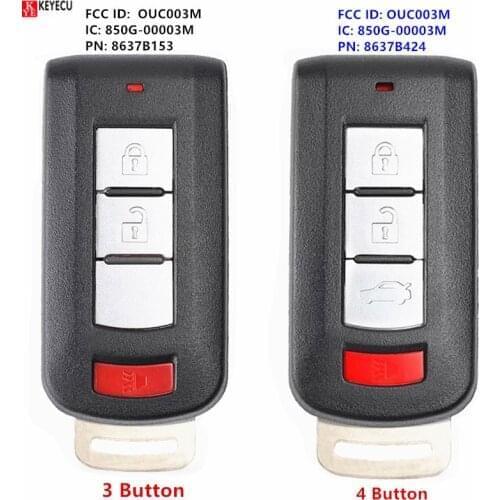 KEYECU for Mitsubishi Mirage 2013 2014 2015 2016 2017 2018 2019 Mirage G4 2016-2020 Remote Key Fob OUC003M 46 Chip 315MHz FSK