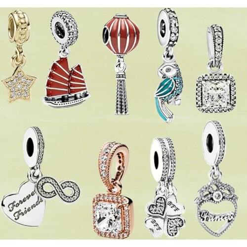2021 New Style High Quality 925 Sterling Silver Fashion Charm Pendant, Different Patterns Bring a Variety of Wonderful Moods
