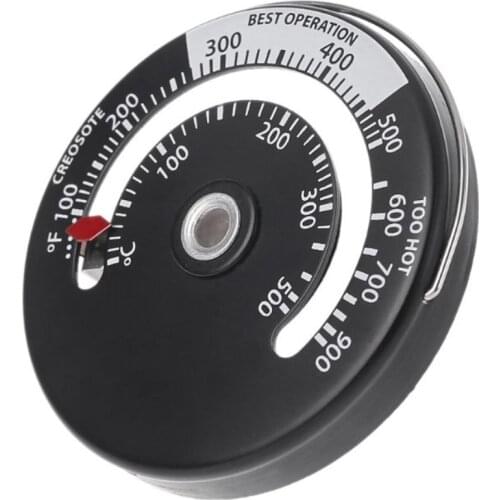 Magnetic Wood Stove Thermometer Fireplace Fan Stove Thermometer Household Barbecue Oven Tools Fireplace Thermometer