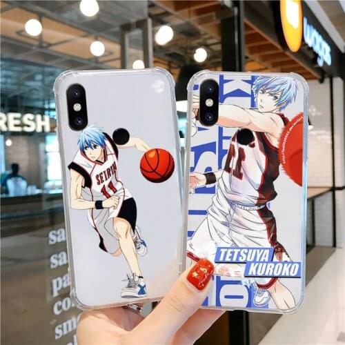 Kuroko No Basket Phone Case Transparent For Xiaomi CC 9 11 MAX3 Mix3 MIX2 6X 8 5x 10S 11 10 X SE lite Pro Soft Clear shell coque
