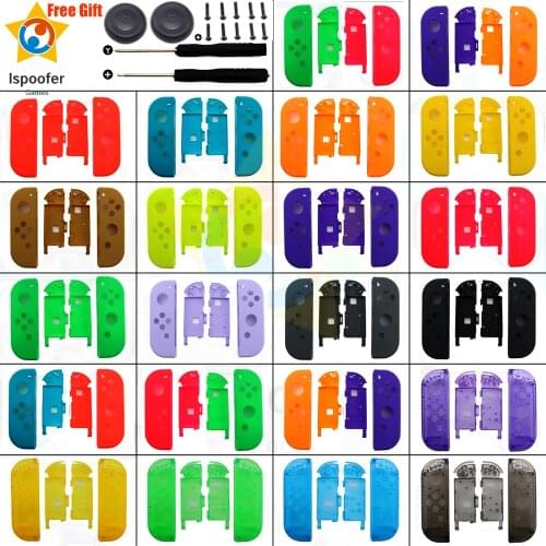 For Joycon Transparent Shell for Nintend Switch NS JoyCon Controller DIY Replacement Housing Shell Right Left Case Tool Caps