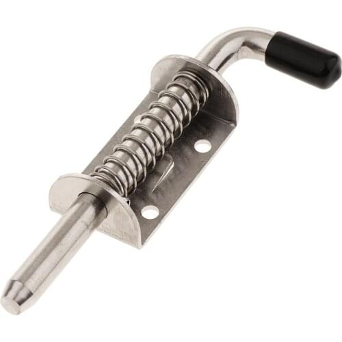 Spring Latch Barrel Bolt Spring Loaded Latch Durable to Use 10mm