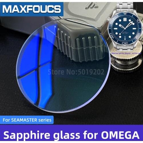 Sapphire crystal For SEAMASTER series 212.30.36.61.01.001/210.30.42.20.01.001 AR-coating Parts watch glass for OMEGA brand