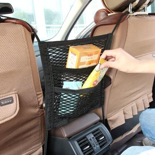 Car Seat Storage Mesh Organizer Net for HYUNDAI IX35 Solaris For Skoda Opel Mokka kia sportage for audi a4 b8 volvo