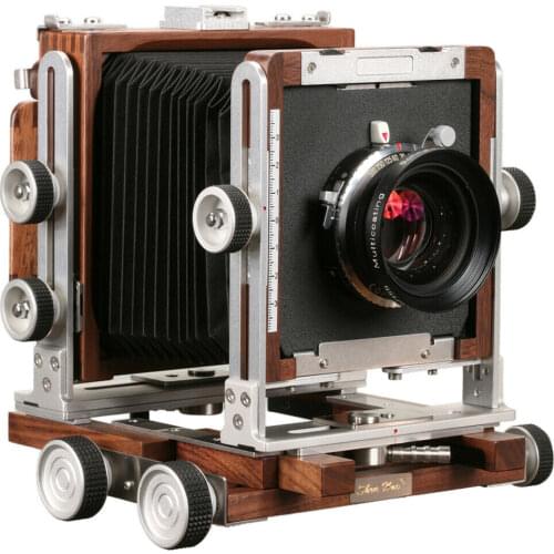 Shen Hao TFC69-A 6x9cm Medium Format Camera Black Walnut Wood Bellows Lens Board