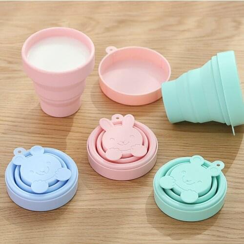 2020 Coffee Cup Folding Silicone Water Cup BPA Free Portable Silicone Telescopic Drinking Collapsible Multi-Function Travel Cup