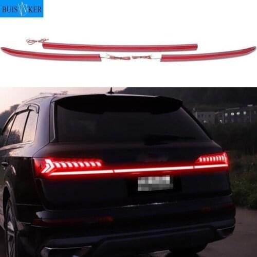 LED turn signal width light modified new streamer through tail light For audi new Q7 2019-2022 Through trunk rear lamp