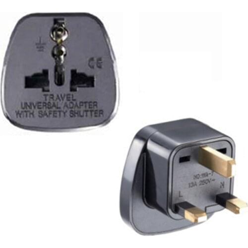 Universal Travel Adapter AU US EU to UK Adapter Converter,3 Pin AC Power Plug Adaptor Connector UK PLUG TYPE G