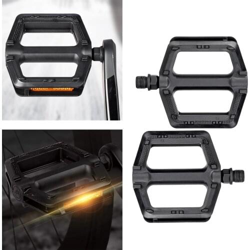 2pcs Bike Pedals Mountain Non-Slip Bike Pedals Platform Bicycle Flat Alloy Pedals 9/16' DU Bearings for Road BMX MTB Bikes