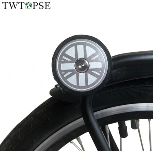 TWTOPSE Bicycle Widen British Flag Easy Wheel For Brompton Folding Bike Titanium Bolt Laser Carve Bicycle Easywheel 3SIXTY 45mm