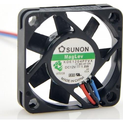 10pcs For Sunon fan KDE1204PFVX 40X40X10 mm 12V 1.8W with a 3-wire switch server inverter