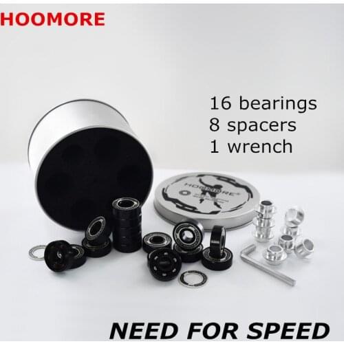 16 skating bearing 8 spacers 4mm wrench tool Roller Skates Shoes 608 High Speed Skates Bearing for SEBA High abec-11 PS CITYRUN