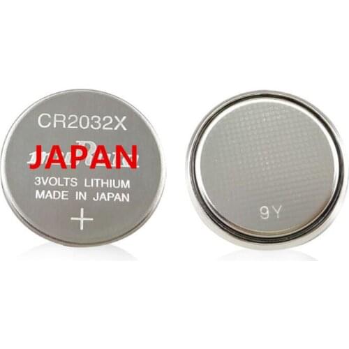2PCS Japan CR2032X 3V wide temperature -30 ℃ -80 ℃ motherboard button battery CR2032 2032