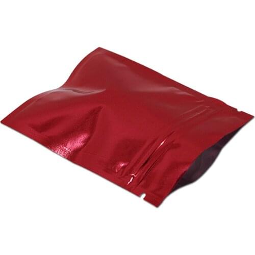 DHL 14x20 cm 9 Colors 500 Pcs Aluminum Foil Ziplock Food Storage Bags Mylar Foil Resealable Coffee Tea Powder Packaging Pouch My