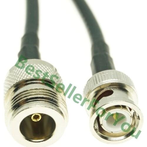 6/10/20inch N type female to BNC male RF pigtail cable RG58 50cm NEW high quality