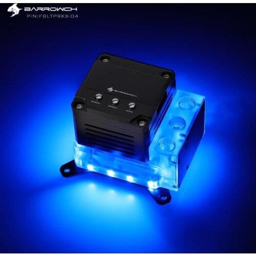 BARROWCH For INTEL ,AMD AM3 AM4,X99 X299 Platform, CPU Water Block Combo 17W PWM Pump With Temperature Screen FBLTPRK-04
