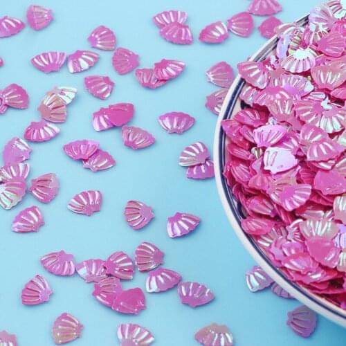 20g Glitter Sequins Crafts Sea Shell Shape Paillettes Mix Pailletten PVC Sqeuin Loose Colorful Lentejuelas DIY Paillette Decor