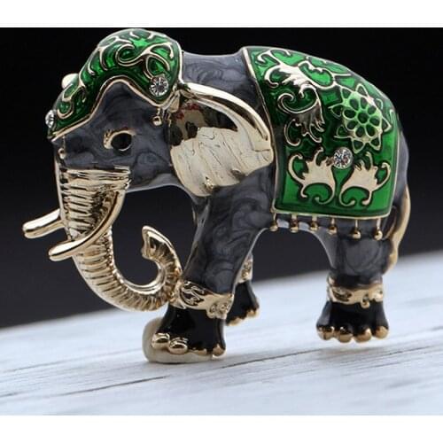Cute Enamel Elephant Animal Brooch Pins Women Corsage Suit Scarf Dress Decoration Women Best Party Punk Hats Accessories