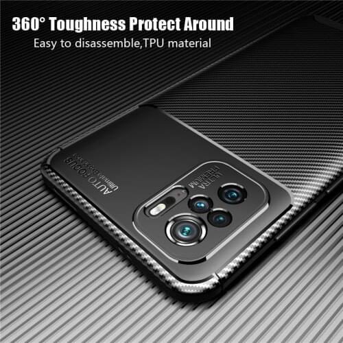 For Cover Xiaomi Redmi Note 10 Case Redmi Note 10S Shockproof Bumper Soft Silicone TPU Matte Phone Back Cover Redmi Note 10 Case