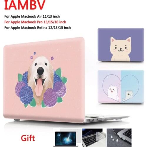 Cute animal case for Macbook Air Pro Retina M1 Chip 11 12 13 15 16 inch, Case for 2020 Air Pro 13 A2179 A2337 A2289 A2338+gift