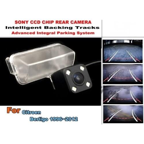 For Citroen Berligo 1996~2012 Smart Tracks Chip Camera / HD CCD Intelligent Dynamic Parking Car Rear View Camera