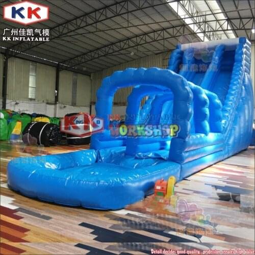 20ft Outdoor Long Water Slide Toy Inflatable Water Slide with Pool