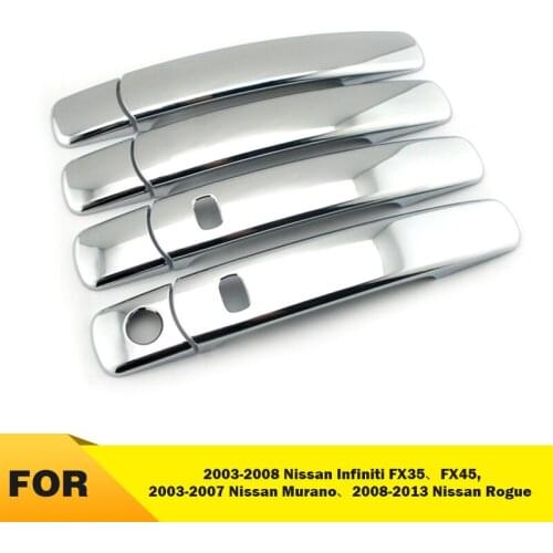 Chrome decoration Door handle cover trim for Nissan Rougue X-TRAIL 2008-2013 Murano Infiniti FX35 FX45 2003-2008